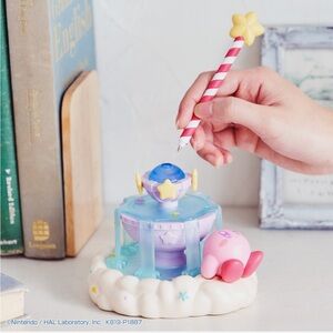 NIB Kirby Ichiban Kuji Cloudy Candy Prize B Star Rod and Fountain Figure and Pen